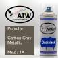 Preview: Porsche, Carbon Gray Metallic, M9Z / 1A: 400ml Sprühdose, von ATW Autoteile West.